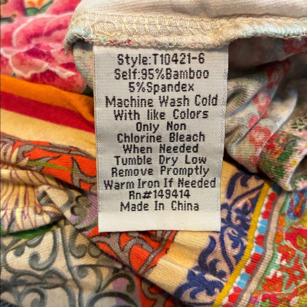 Johnny Was “Calloway” Multicolor Patchwork Soft B… - image 5